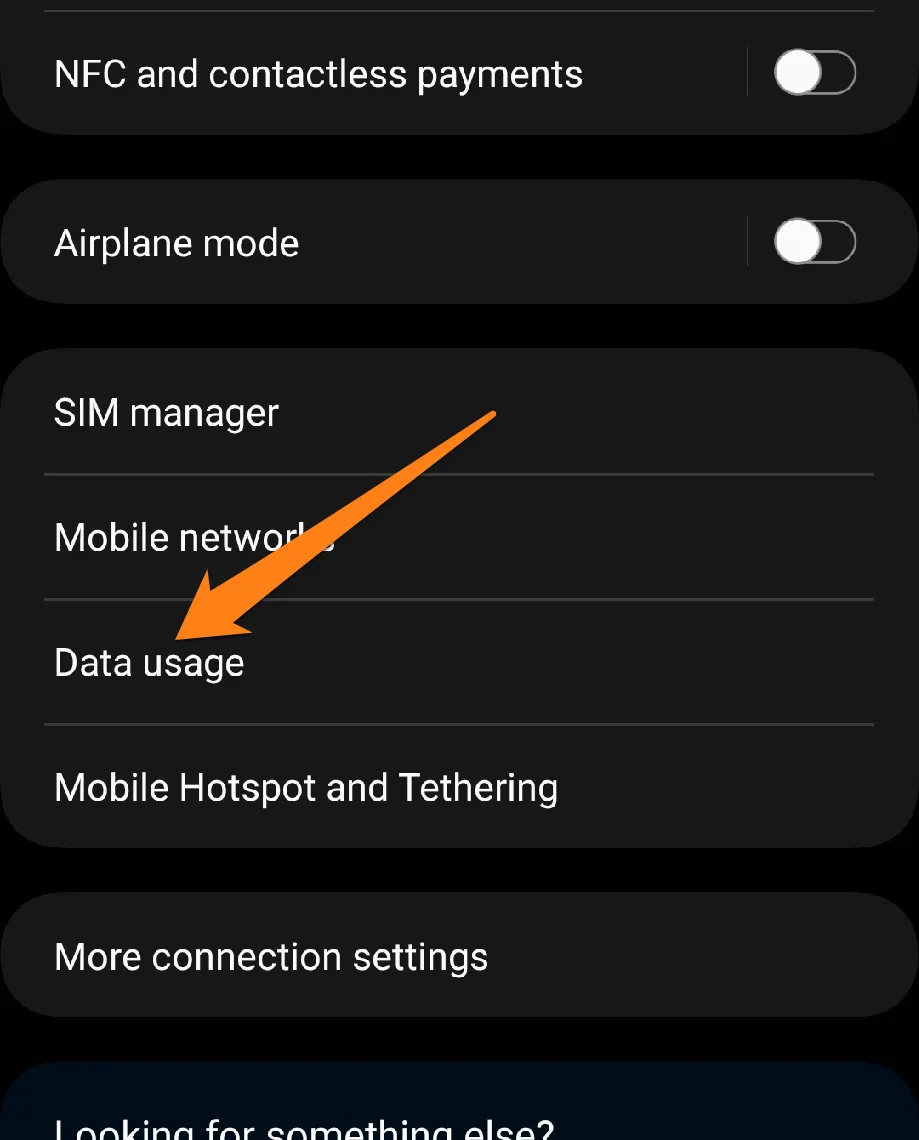 Click on Data Usage How to Block Internet For Apps on Android
