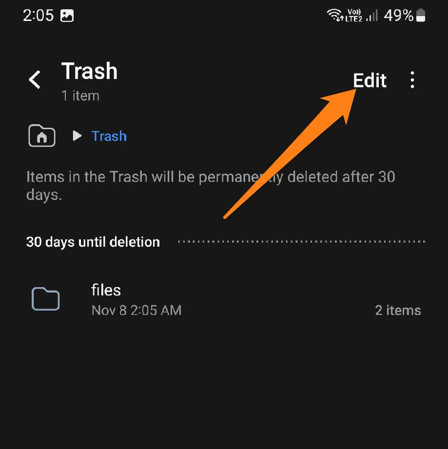 How to Empty The Trash on Android Click on Edit How to Empty The Trash on Android