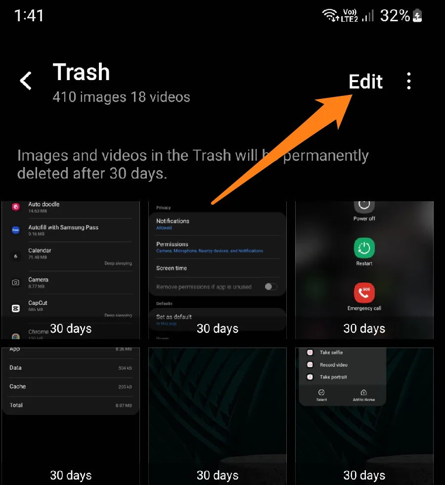 How to Empty The Trash on Android Click on Edit How to Empty The Trash on Android