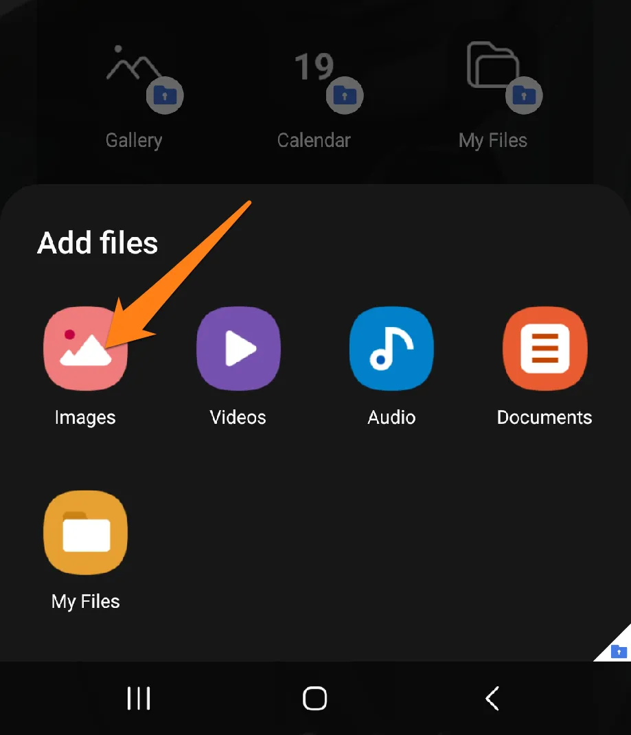 Click on Images How to Hide Photos on Android