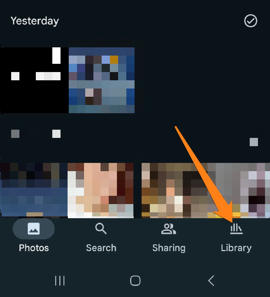 How to Hide Photos on Android Click on Library How to Hide Photos on Android