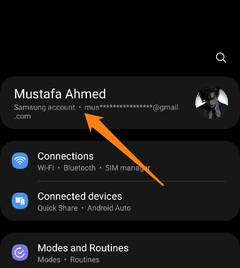 How to Transfer Contacts to New Phone Click on Samsung Account How to Transfer Contacts to New Phone