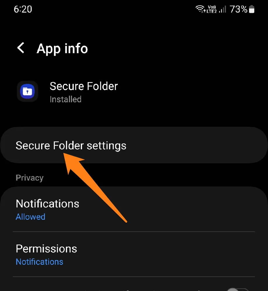 Click on Secure Folder Settings How to Copy Apps on Samsung Galaxy