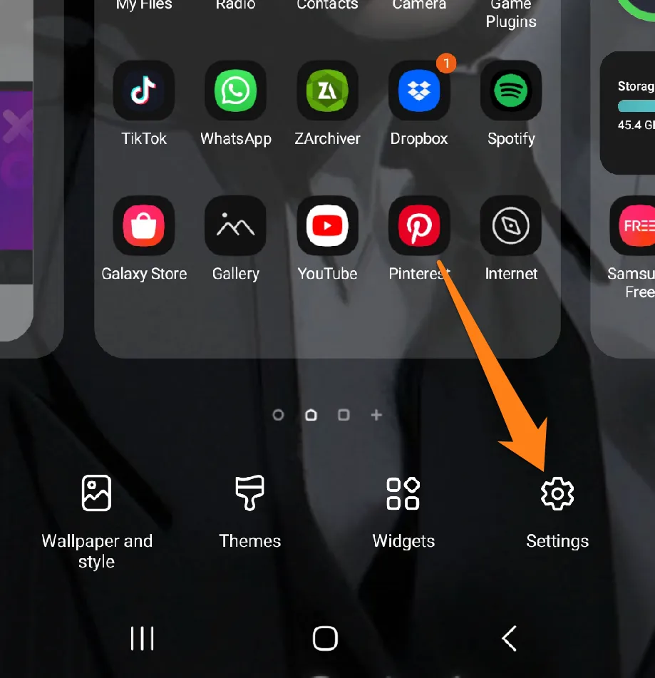 Click on Settings How to Hide Apps on Android
