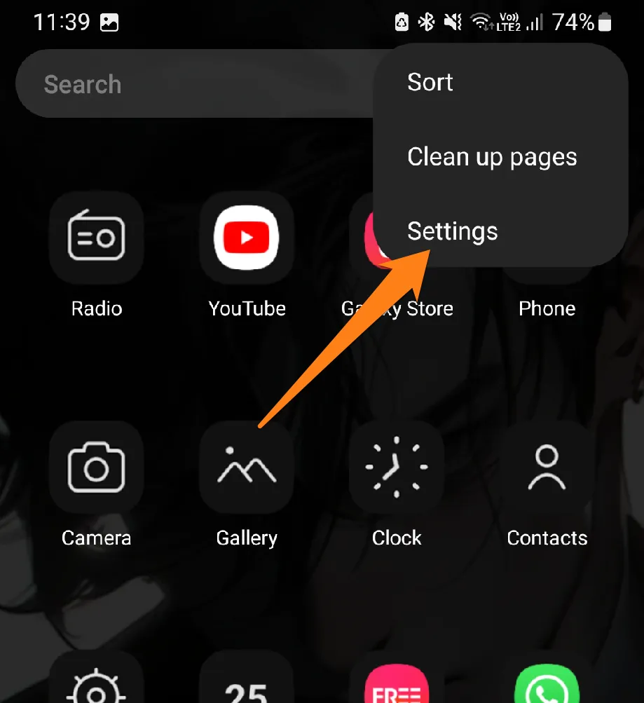Click on Settings How to Find Hidden Apps on Android