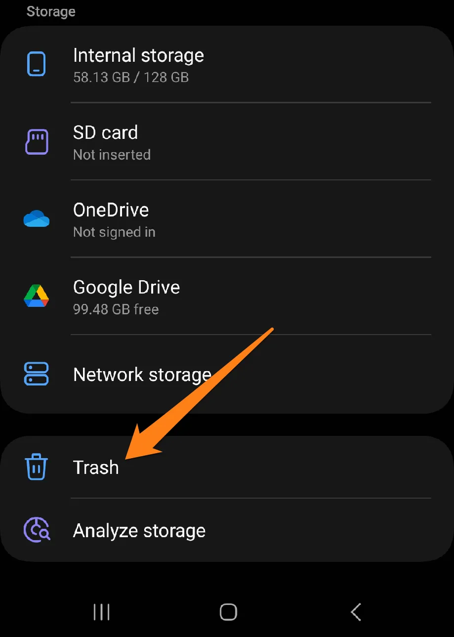 How to Empty The Trash on Android Click on Trash How to Empty The Trash on Android