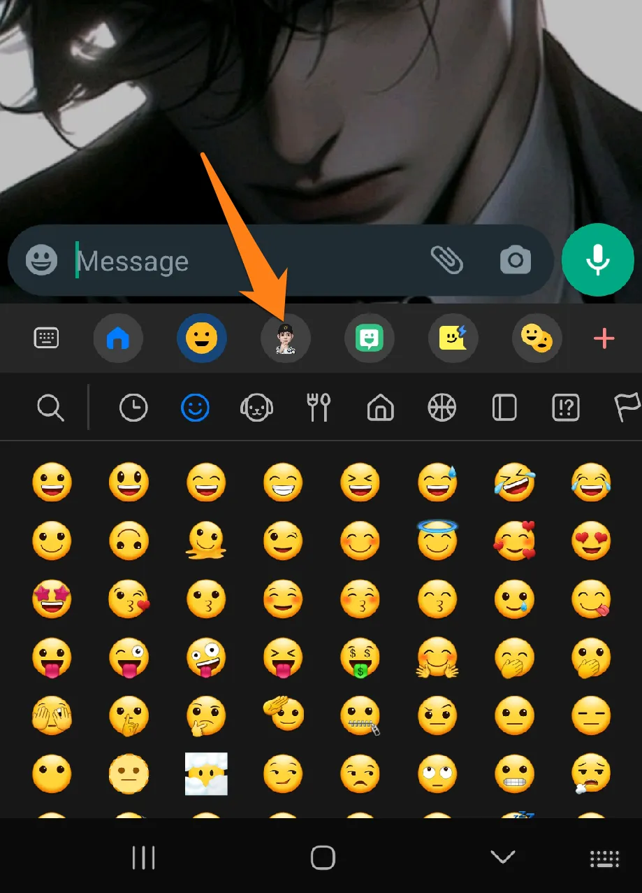 How to Use Samsung AR Emoji Click on stickers How to Use Samsung AR Emoji