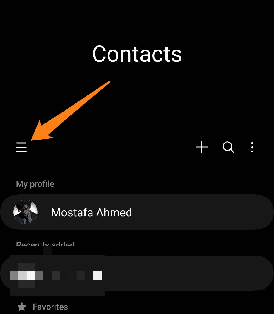 Click on the three dashes How to Transfer Contacts to New Phone