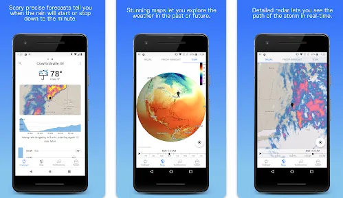 Best Weather Apps for Android Dark Sky App Best Weather Apps for Android