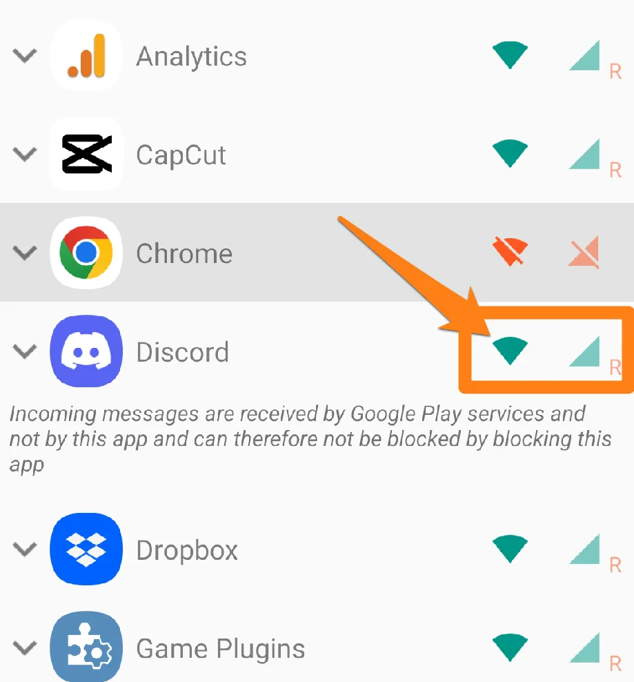 Deactivate the Wifi or data How to Block Internet For Apps on Android