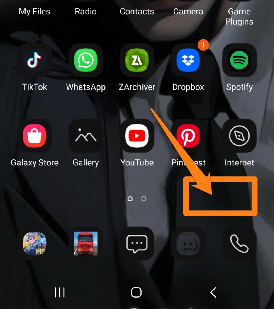 Long click on home screen How to Hide Apps on Android