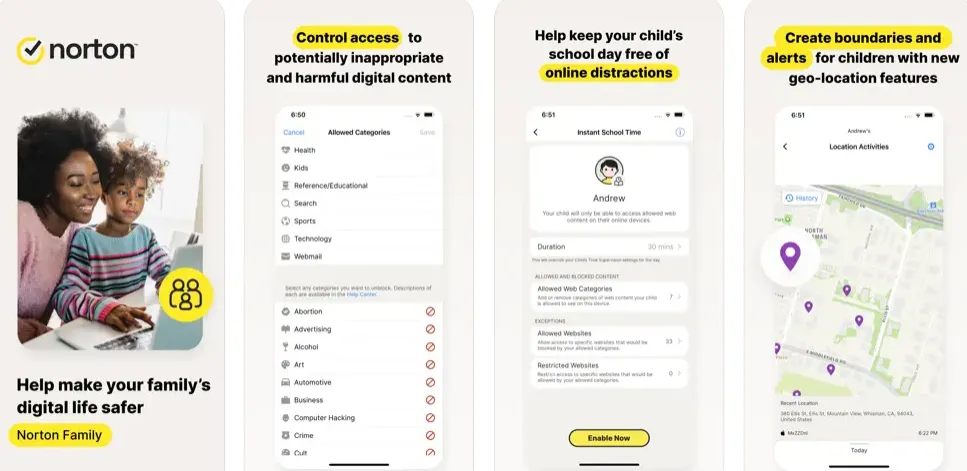 Best Free Parental Control Apps Norton Family app Best Free Parental Control Apps