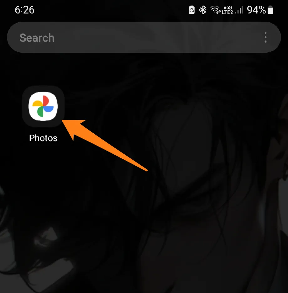 Open Google Photos app How to Hide Photos on Android