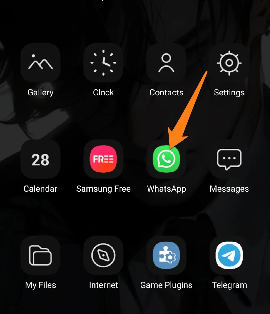 Open WhatsApp How to Use Samsung AR Emoji