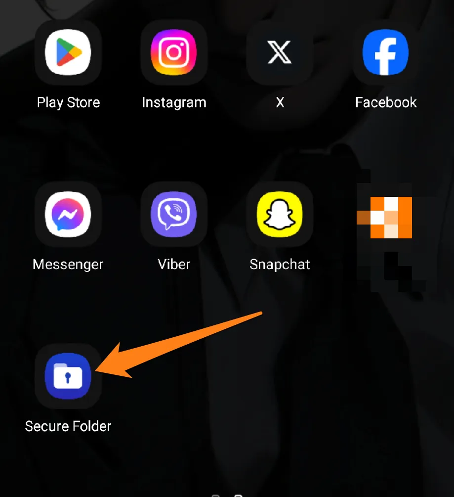 Open the secure folder How to Copy Apps on Samsung Galaxy