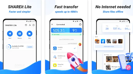 How to Transfer Contacts to New Phone SHAREit Lite App How to Transfer Contacts to New Phone