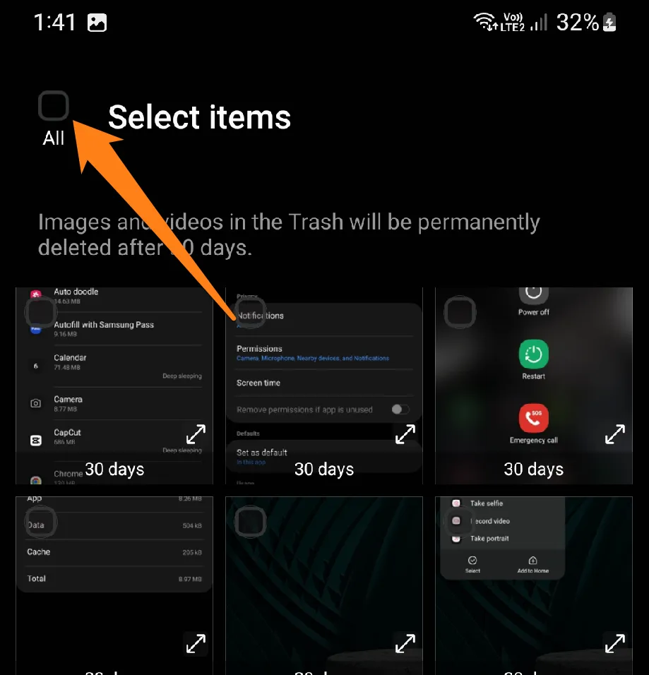 Select All How to Empty The Trash on Android