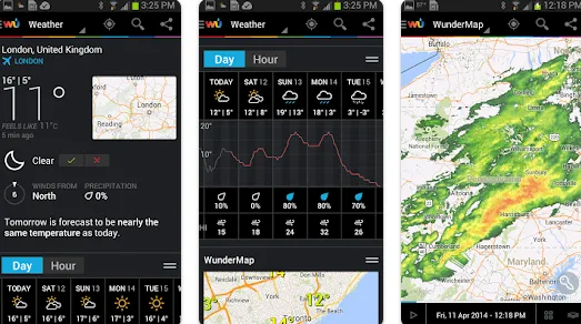 Best Weather Apps for Android Weather Underground App Best Weather Apps for Android