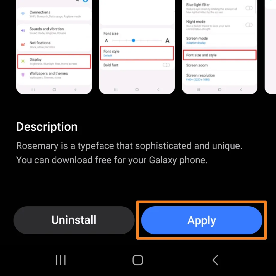 How to Change Fonts in Android Click on Apply How to Change Fonts in Android