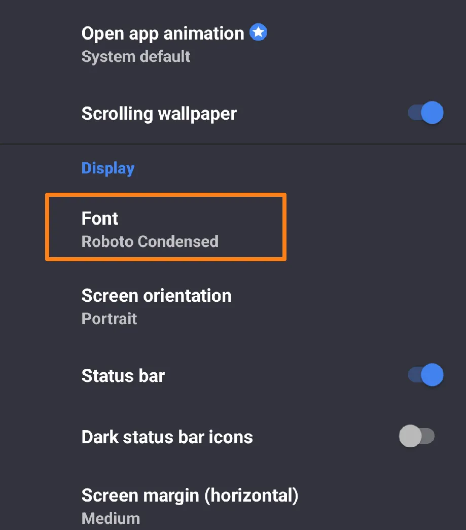 Click on Font How to Change Fonts in Android