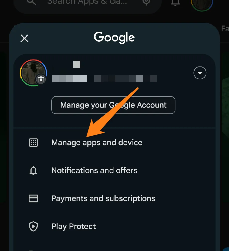 How to Restore Apps on Android Click on Manage Apps and Device How to Restore Apps on Android