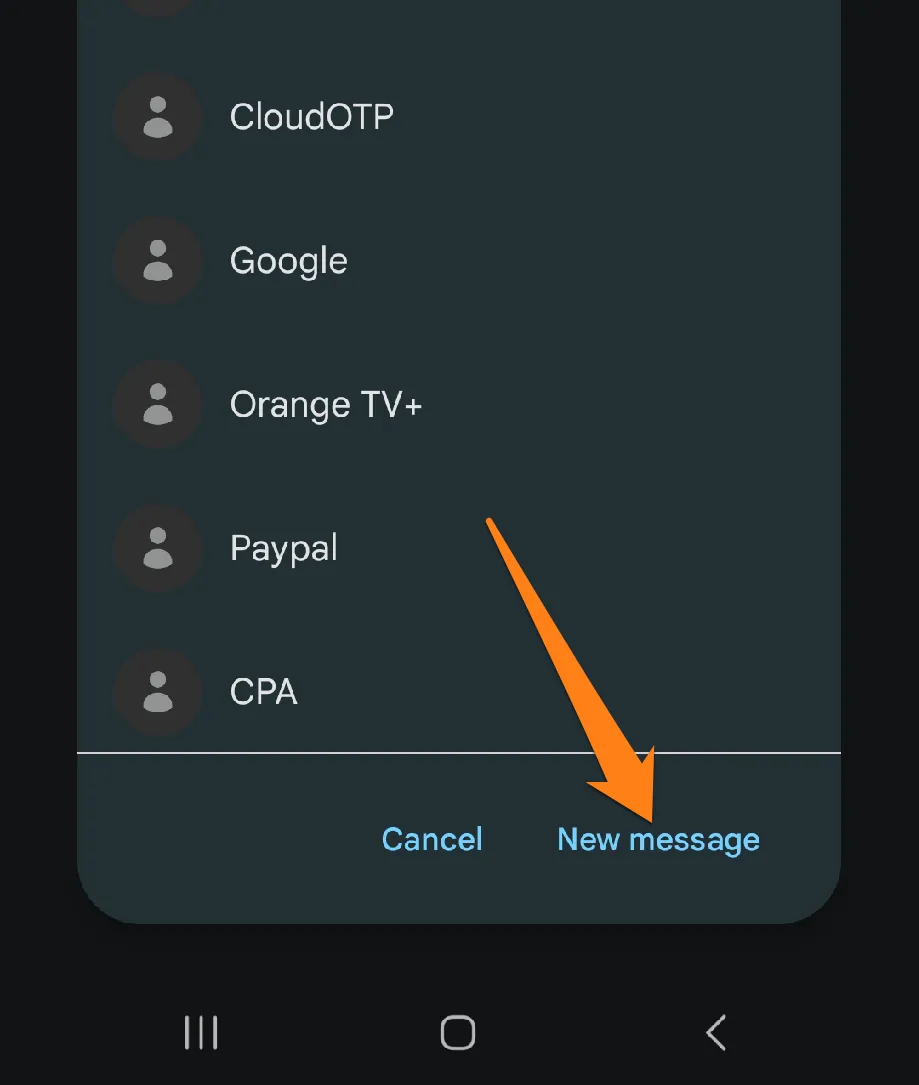 How to Share a Contact Over Text Message Click on New Message How to Share a Contact Over Text Message