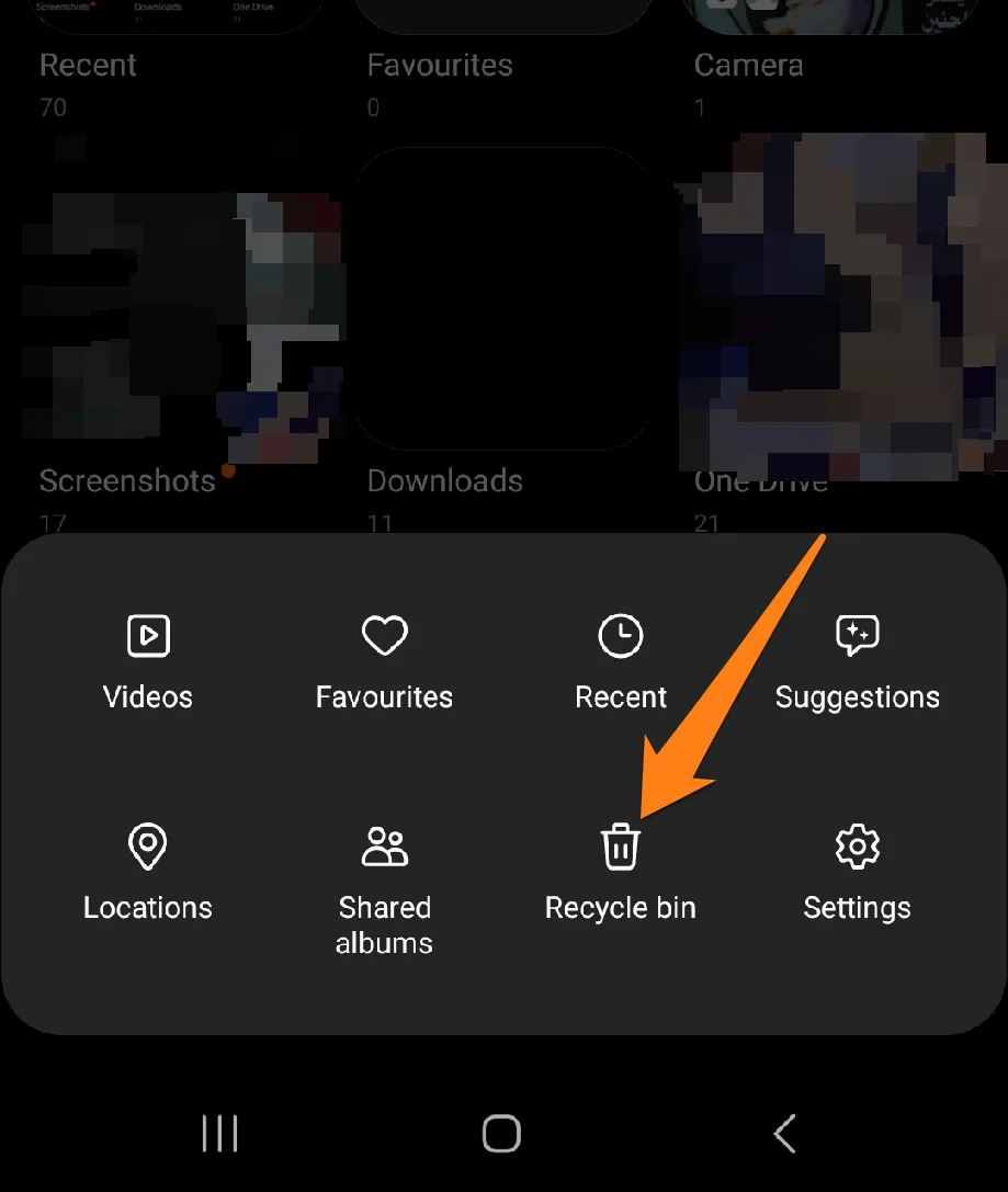 How to Recover a Deleted Photo on Android Click on Recycle bin How to Recover a Deleted Photo on Android