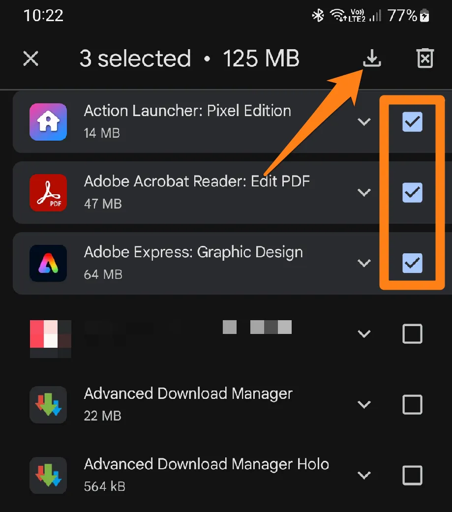 How to Restore Apps on Android Click the download icon How to Restore Apps on Android