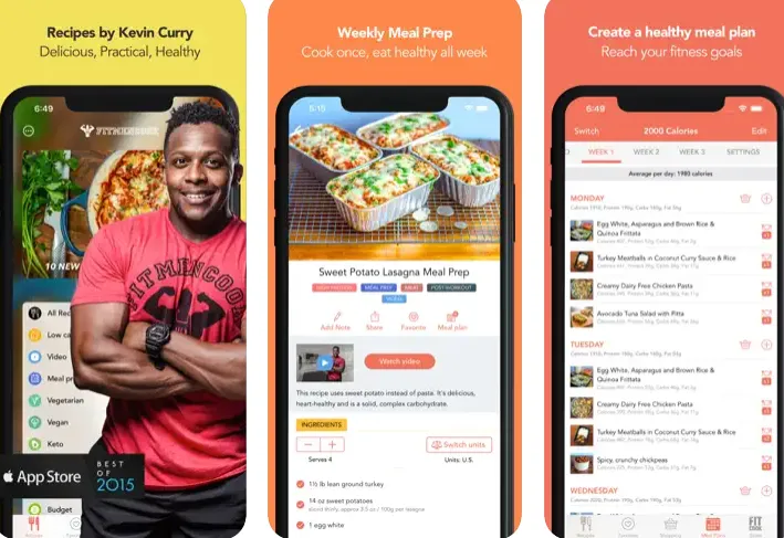 Best Apps for Healthy Cooking FitMenCook app Best Apps for Healthy Cooking