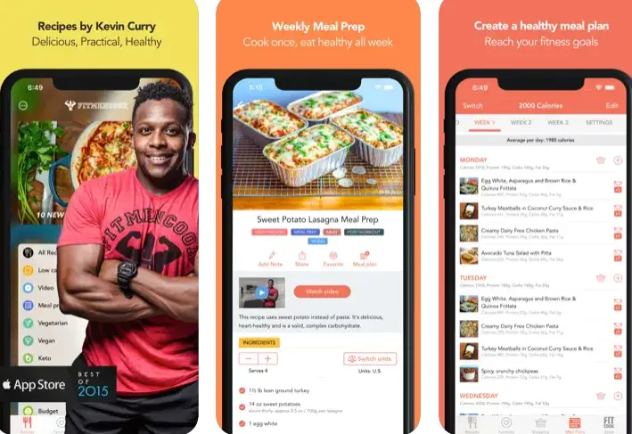 FitMenCook app Best Apps for Healthy Cooking