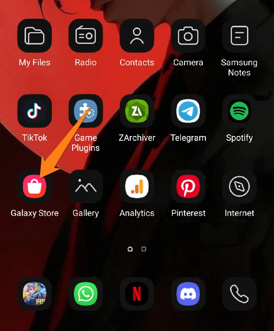 Open the Galaxy Store How to Change Fonts in Android